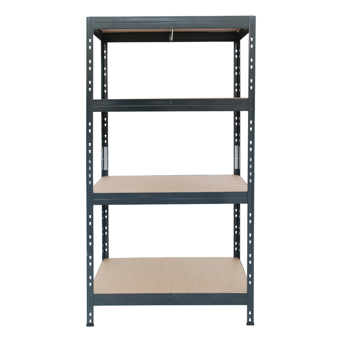 Schwerlastregal RIVET 180x90x45cm, 4 HDF-Platten, anthrazitgrau