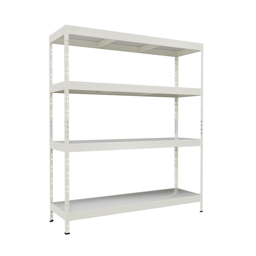 Schwerlastregal Metallregal RivetGreen XL, 180x150x60cm mit HDF-Platten