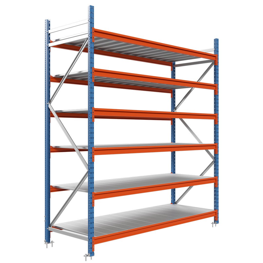 Weitspanregale LONGSPAN 200x185x80-6-Metal