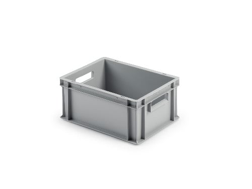 Eurobehälter UNISTA mit offenen Griffen 43-175 - grau