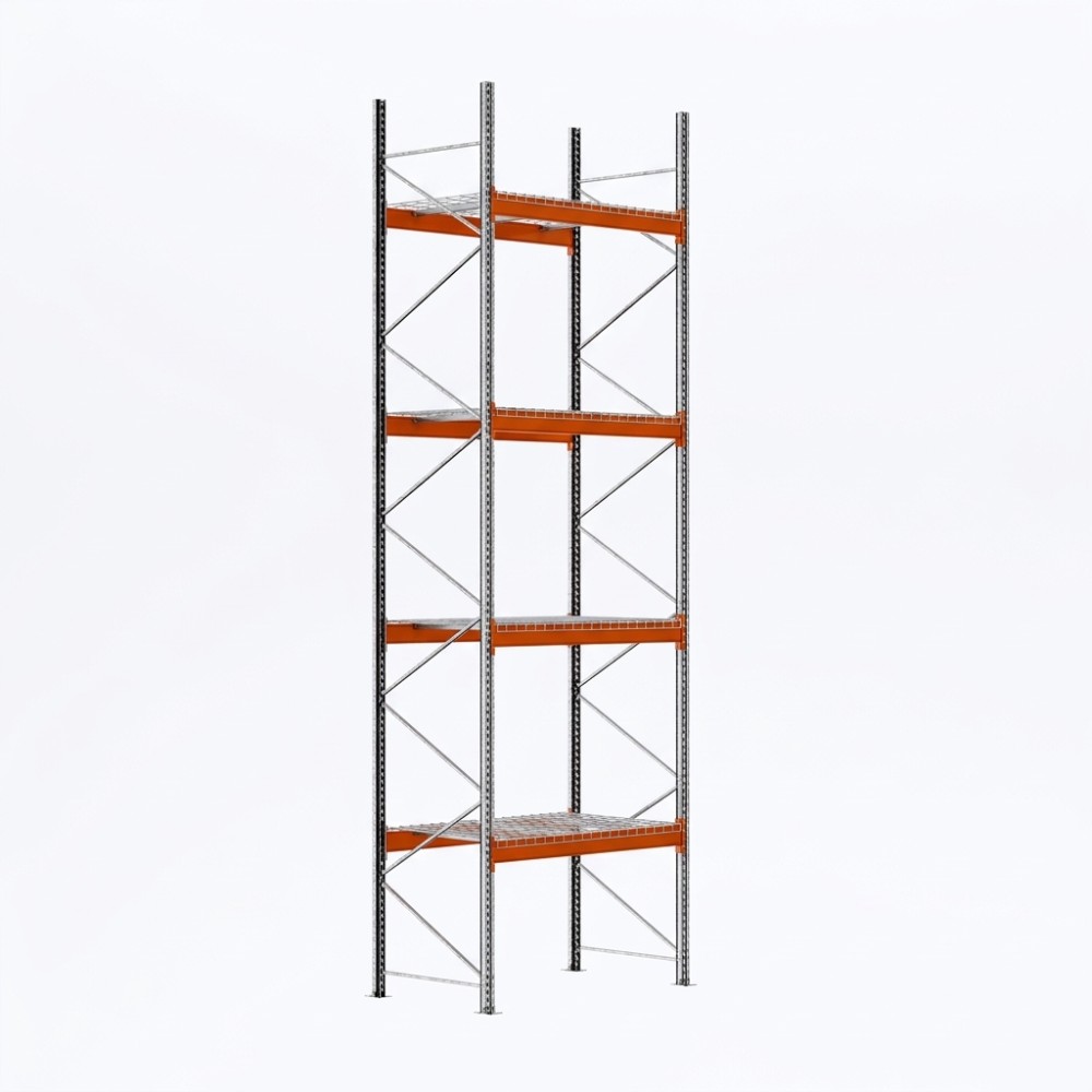 Palettenregale - Grundregal - 600 - 185 - 110 - 4 - 1000 - 1 - Wire mesh