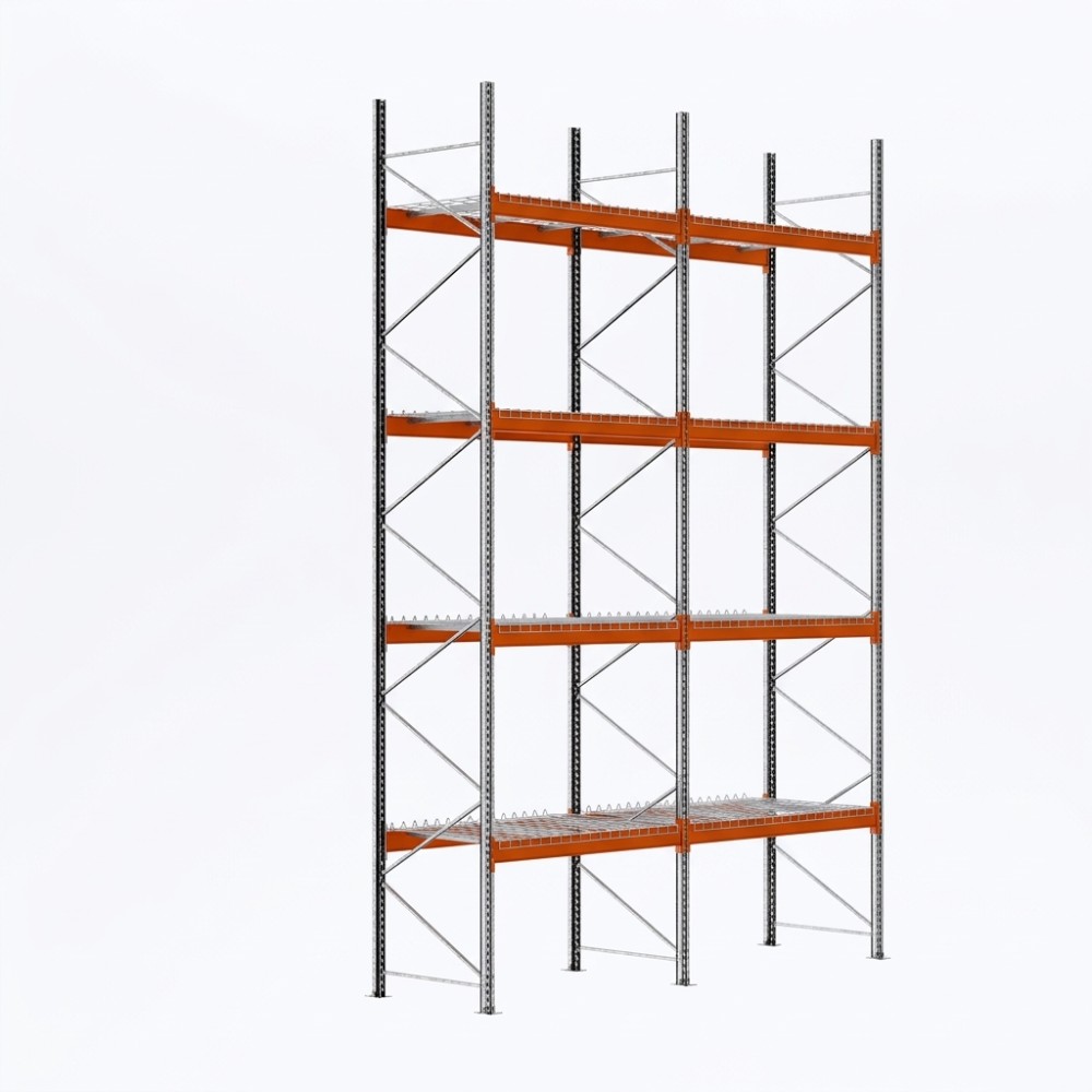 Palettenregale - Grundregal - 600 - 270 - 110 - 4 - 500 - 2 - Wire mesh