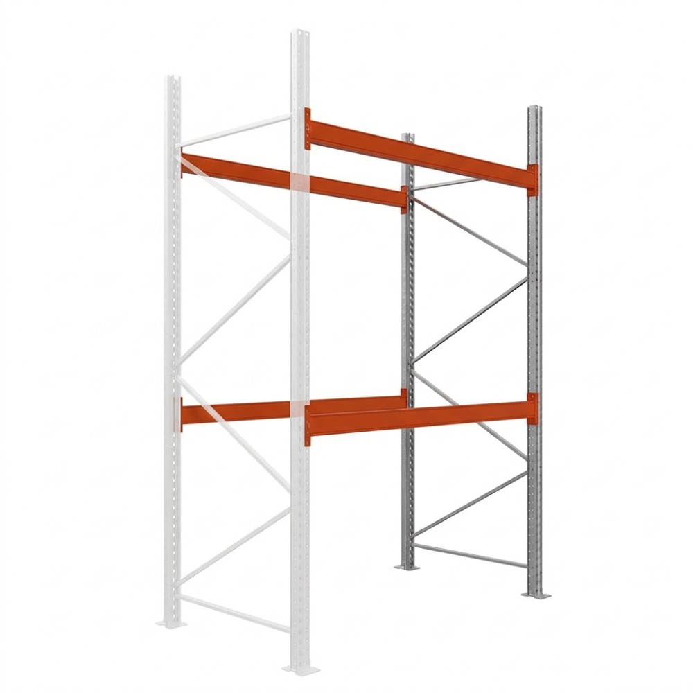 Palettenregale - Anbauregal - 400 - 185 - 110 - 2 - 1000 - 1