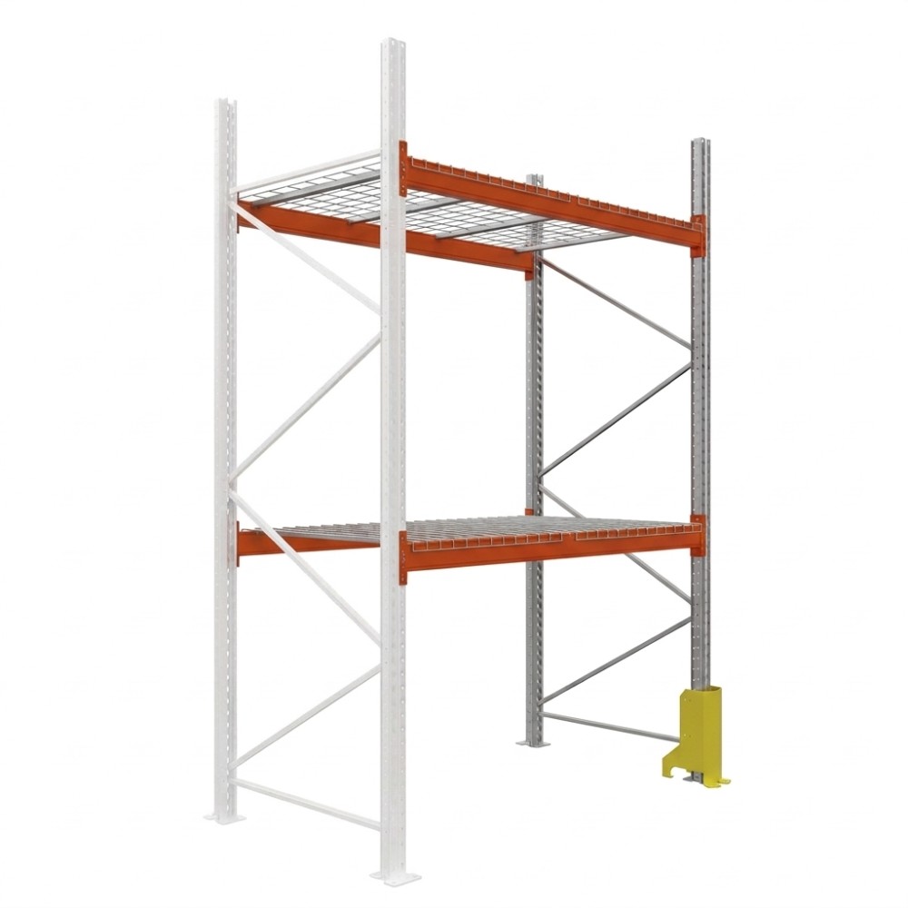 Palettenregale - Anbauregal - 300 - 185 - 110 - 2 - 1000 - 1 - wire mesh - protector
