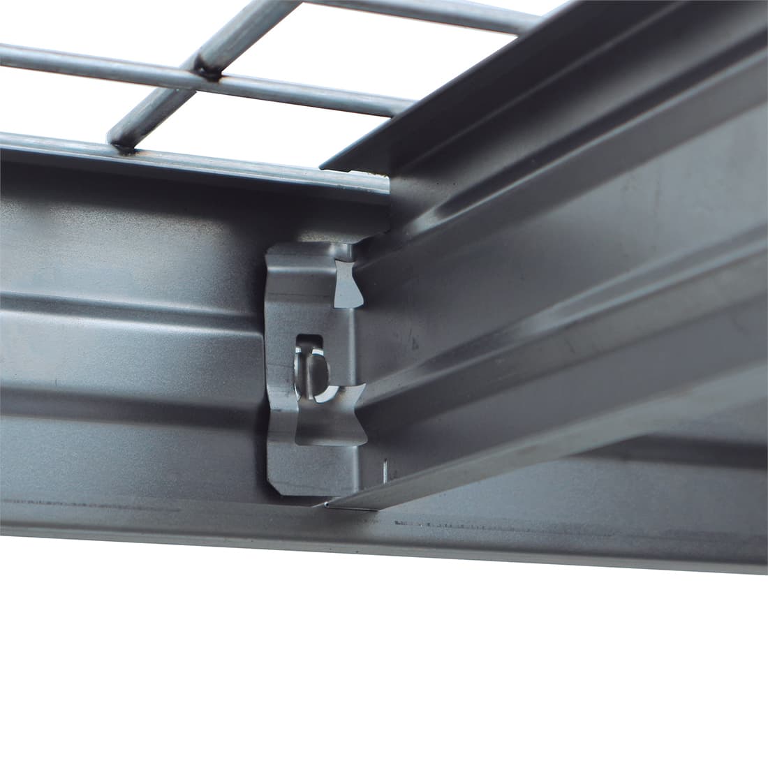Schwerlastregal BULLRACK RIVET PRO 200x150x45 Stahlgitterboden 4 Ebenen Verzinkt