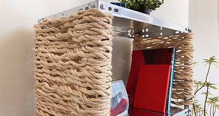 DIY: Cleveres Regaldesign mit einem Seil: So geht´s