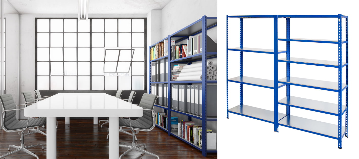 Büroregalen