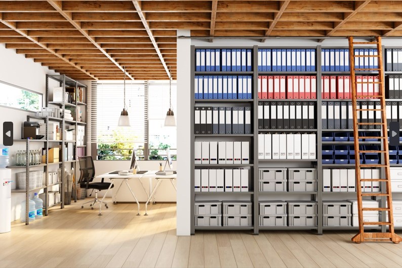 Steckregal aus Metall T Profil