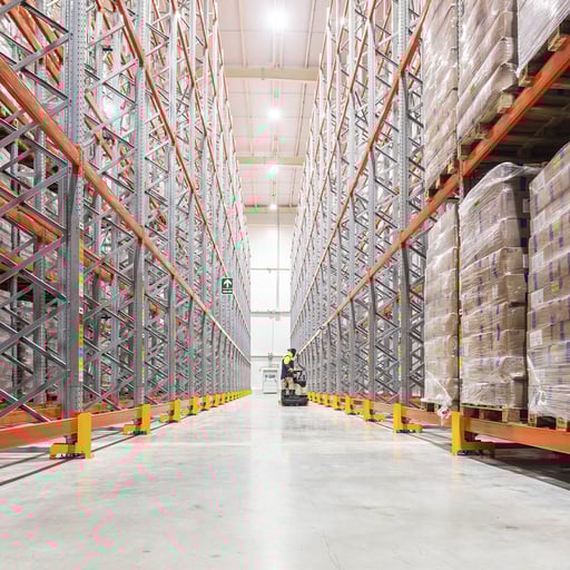 Palettenregal Grundregal, 3 Felder, Ebenen & Maße konfigurierba