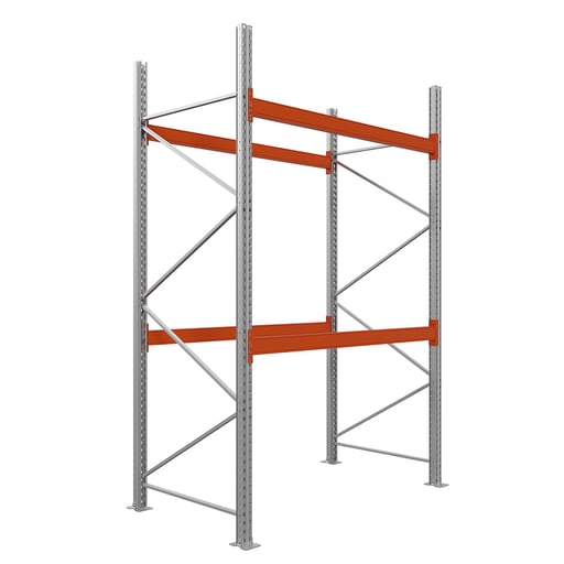 Palettenregal Grundregal, 1 Feld, Ebenen & Maße konfigurierbar