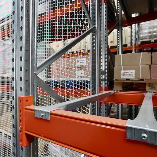 Palettenregal Grundregal, 2 Felder, Ebenen & Maße konfigurierbar