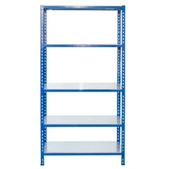 Steckregal aus Metall L Profil 200x100x30cm 5 Böden
