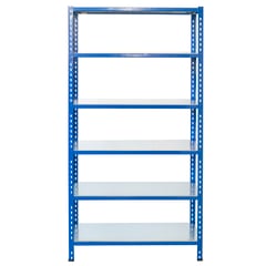 Steckregal aus Metall L Profil 250x80x50cm 6 Böden
