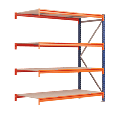 REGÁL LONGSPAN, Kovový regál přídavný modul 200x240x80cm, 500kg na DTD polici