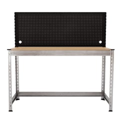 Werkbank mit Stecktafel 150x150x60 cm, Traglast 300kg, Zink