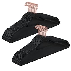 Kleiderbügel mit Samtbezug, 50er Set x 23.5x45x0.6cm, drehbare Haken