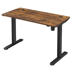 Höhenverstellbarer Schreibtisch, mit Motor, Weiß, 73-114x120x60cm