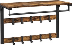 Wandgarderobe Industriedesign, Ablage und Haken, 42x80x30cm