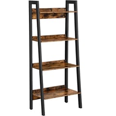 Bücherregal mit 4 Ebenen, Stabil, 137.5x56x34cm