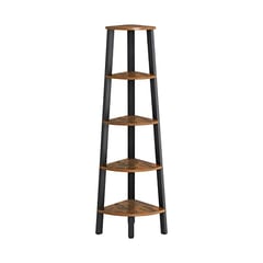 Eckregal im Industrie-Design, 5 Ablagen, 159x34x34cm