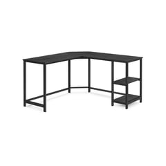 Schreibtisch L-förmig, Mit 2 Ablagen, 76x138x138cm