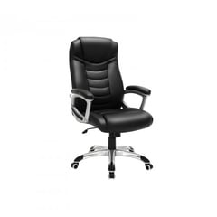 Chefsessel, Ergonomisch, Höhenverstellbar, Schwarz, 67-77x53x52cm