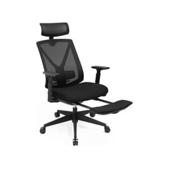 Bürostuhl, Mit Fußstütze, Schwarz, 116-133x68,5x50cm