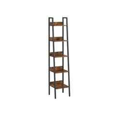 Leiterregal Industrie-Design, 5 Ebenen, Offen, 170x33.8x30cm