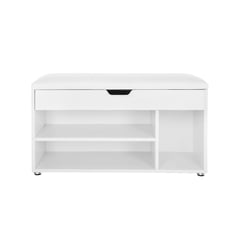 Schuhbank, Gepolstert, 3 Fächer, Belastbar bis 150 kg, 44x80x30cm