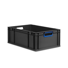 Eurobox NextGen 2.0 Cycle - Griffe offen - Blau - 600 x 400 x 220 mm  - Anthrazit