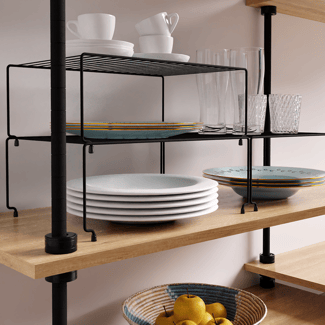 DECO Regaleinsatz, 33x23x13cm, schwarz - Hover