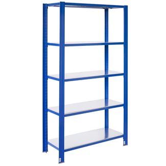 Steckregal aus Metall T Profil 200x100x30cm 5 Böden