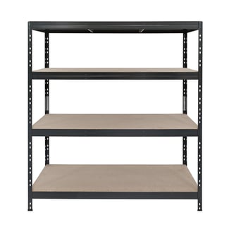 Schwerlastregal RIVET 180x150x45cm, 4 HDF-Platten, anthrazitgrau