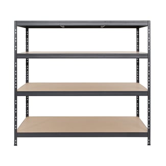 Schwerlastregal RIVET 180x180x60cm, 4 HDF-Platten, anthrazitgrau