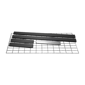 Extra police pro kovový regál RIVET se síťovou drátěnou policí, 120x45 cm, antracitová barva