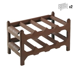 Flaschenregal für 8 Flaschen - 2er Pack