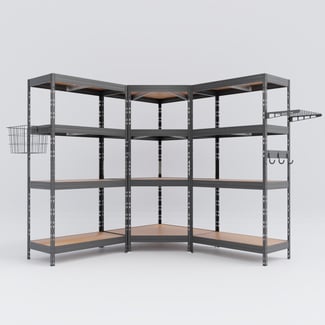 Régal RIVET CORNER PACK 180x180x180x45cm s příslušenstvím