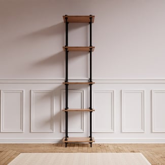 Kovové regály v industriálním stylu DECO, 185x43x35 cm