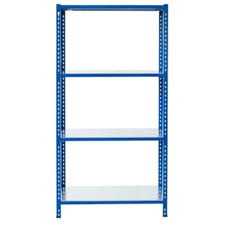 Bezšroubový kovový regál 250x80 cm (VxŠ) L profil