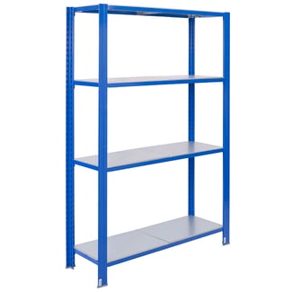 Bezšroubový kovový regál 250x120 cm (VxŠ) T profil