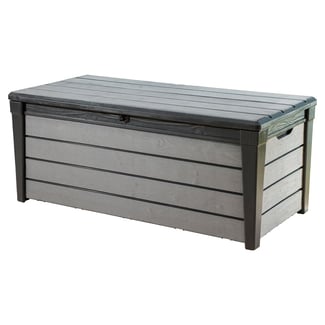 Záhradný plastový úložný box Brushwood Storage 455 l, sivý