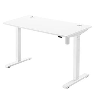 Elektrischer Schreibtisch mit Motor weiß