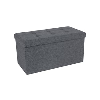 Bank mit Stauraum 76 cm Dunkelgrau