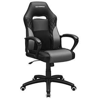 Moderner Gamingstuhl Schwarz-Grau