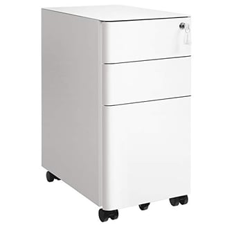 Büroschrank mit Rollen und Schloss