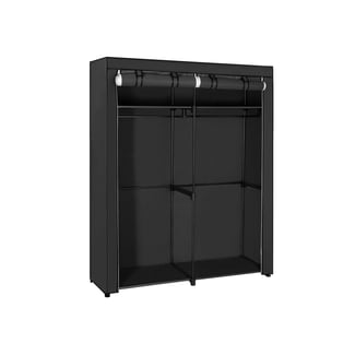 Stoffschrank mit 2 Kleiderstangen