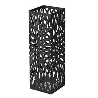 Schirmständer, Quadratisch, Schwarz, 49x15,5x15,5cm