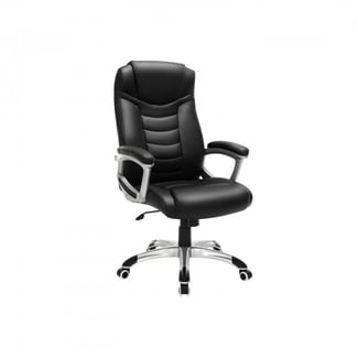 Manažerské křeslo, Ergonomické, Výškově nastavitelné, Černé, 67-77x53x52cm