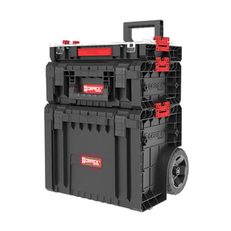 Mobiles Werkstatt-Set 2 Qbrick System PRO: Werkzeugtrolley, Toolbox und Organizer 100