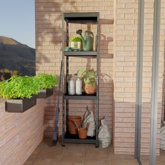 Outdoor záhradný kovový regál 180x50x38cm-4 - Hover